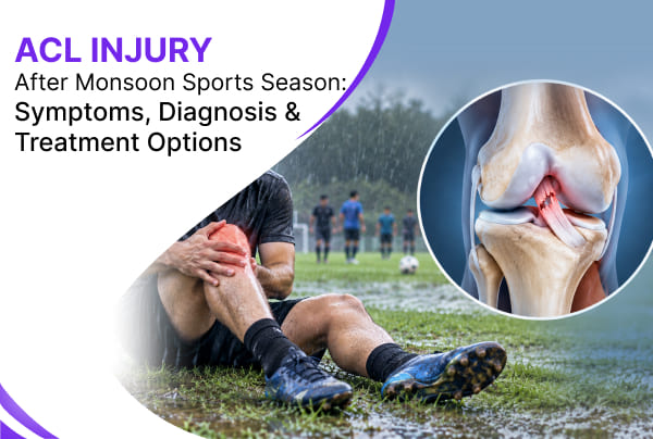 Athlete holding their knee in pain after a possible ACL injury on the field