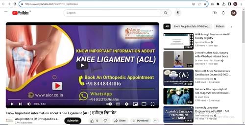 best knee arthroscopy surgeon in india